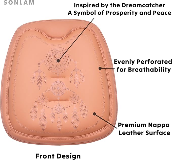 Comfort Dreamcatcher Car Seat Cushion Non-Slip - Relaxing, Optimal Support & Posture for Long Drive (Single Seat (All Black))