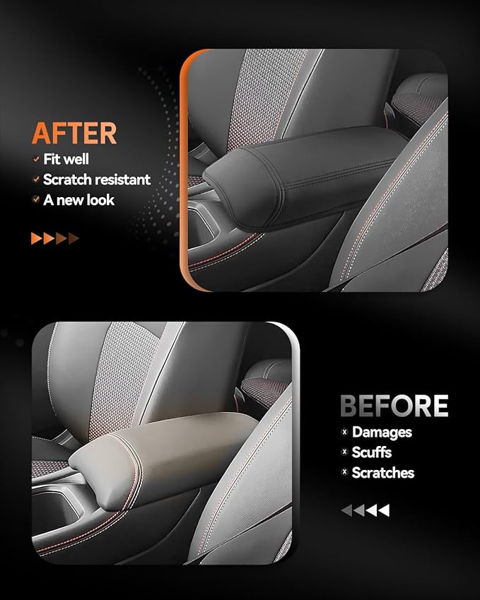 CDEFG for 2025 2026 Nissan Kicks Center Console Cover Armrest Box Cover for Kicks (S, SV, SR) 2025+ Accessories Console Arm Rest Protector