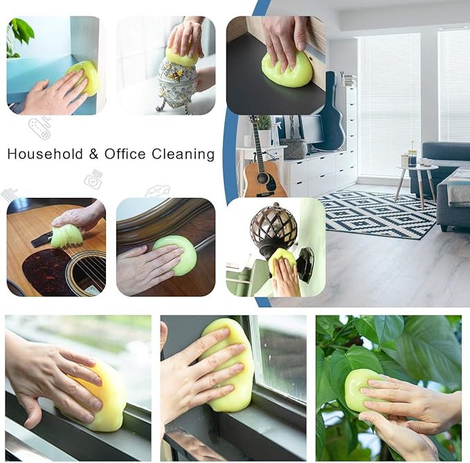 ASFSKY Car Cleaning Gel for Car Detailing Car Vent Cleaner Car Crevice Cleaner Keyboard Cleaner Cleaning Putty Dust Remover