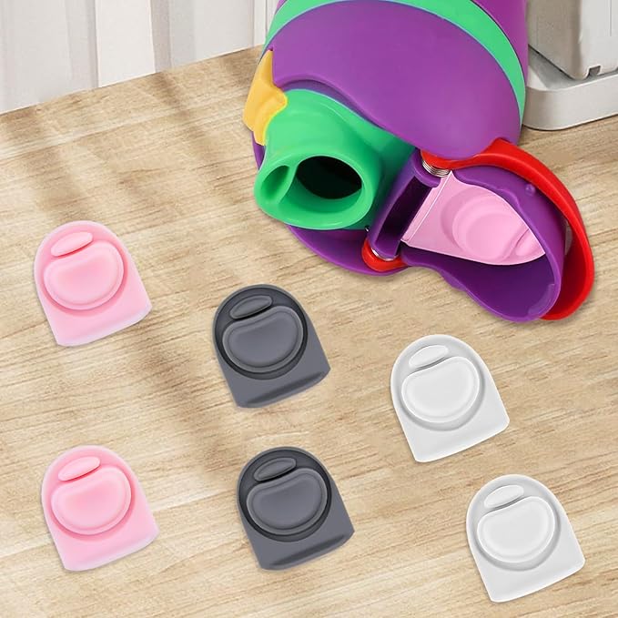 6 Pcs Replacement Seal Stopper Compatible with Owala FreeSip 16oz 32oz,Bottle Top Gasket Lid for Owala 16/19/24/32/40oz Seal Mouth Cap Silicone Stopper Parts Insert Accessories（3 colors 1）