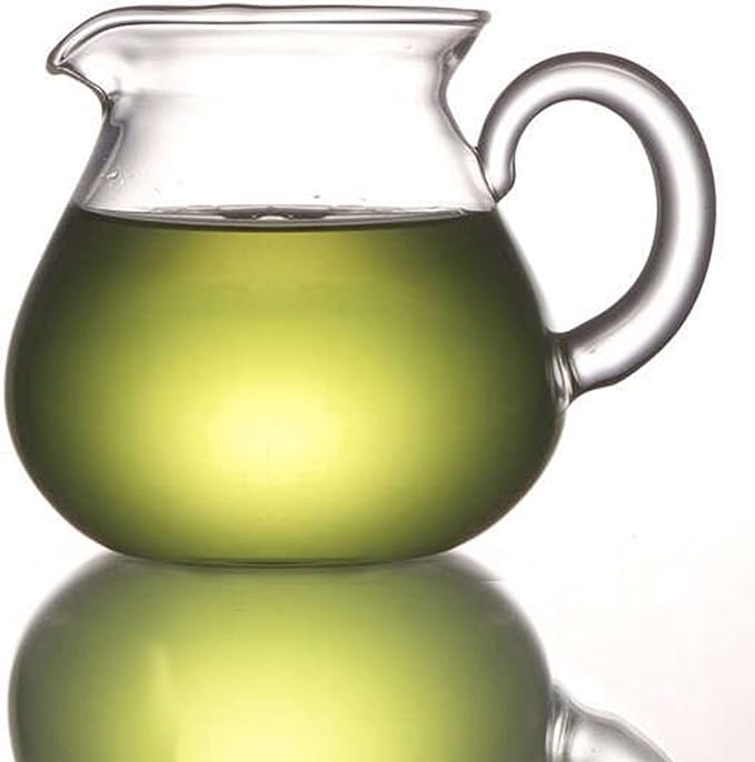 ELITEA Clear Glass Milk Tea Serving Pitcher Cream Pitcher Creamer Mug 200ml / 7 fl.oz for Tea Coffee