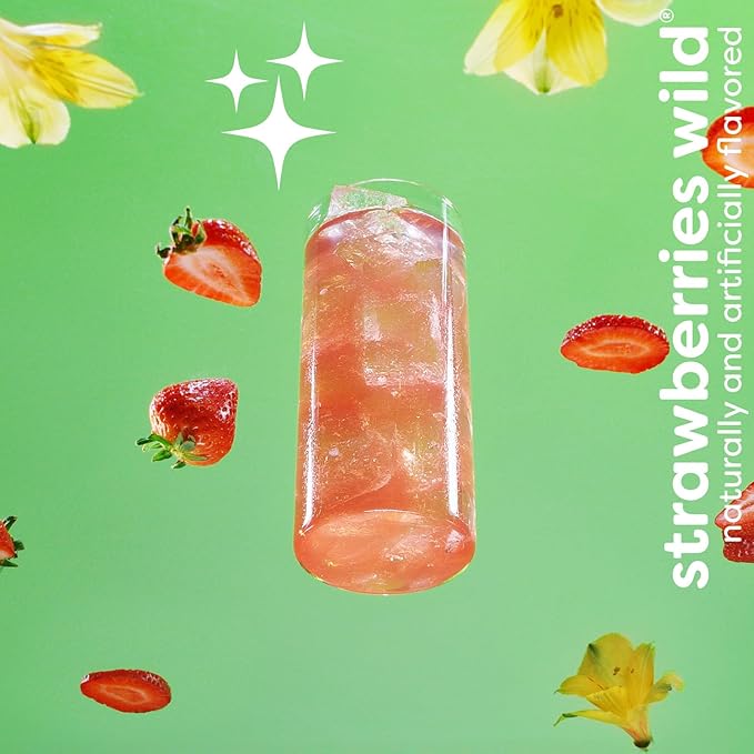 Jamba Singles To Go! Strawberries wild smoothie-inspired powdered drink mix packets, 6-Count, aspartame free, just add water