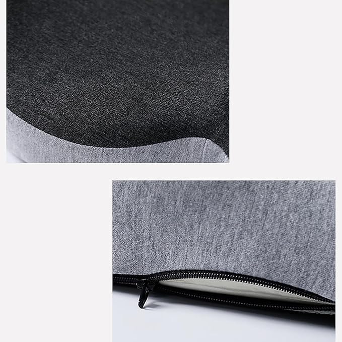 Back and Seat Cushion, Car Seat Cushion for Cars with Lumbar Support,Seat Cushion for Truck Driver, Ergonomic Memory Foam Non Slip Seat Skin with Back Support for Office Chair, Car Seat (E Type)