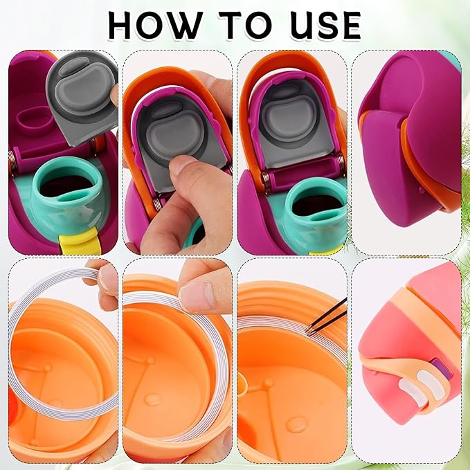 6 Sets Replacement Stopper and O Ring Gasket Compatible with Owala FreeSip 24oz 32oz,Water Bottle Lid Insert Cap Silicone Seal Parts for Owala 16/19/24/32/40oz Mouth Piece Accessories Z6S3