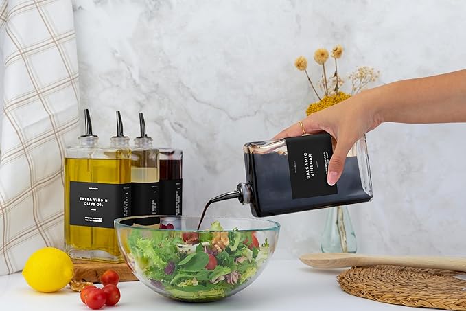 Molimoli Pour Spout Made of Stainless Steel with Automatic Anti-Oxidation Mechanism, Bottle Pourers for Alcohol and Liquor, Olive Oil Dispenser Spout, Wine Pourer Spout,Pack of 4,Black