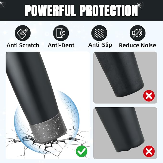 2PCS Silicone Boot Compatible with Owala 30oz & 40oz FreeSip Sway Bottles & Tumblers, Protective Anti-Slip Bottom Cover Sleeve for Freesip Sway Tumbler