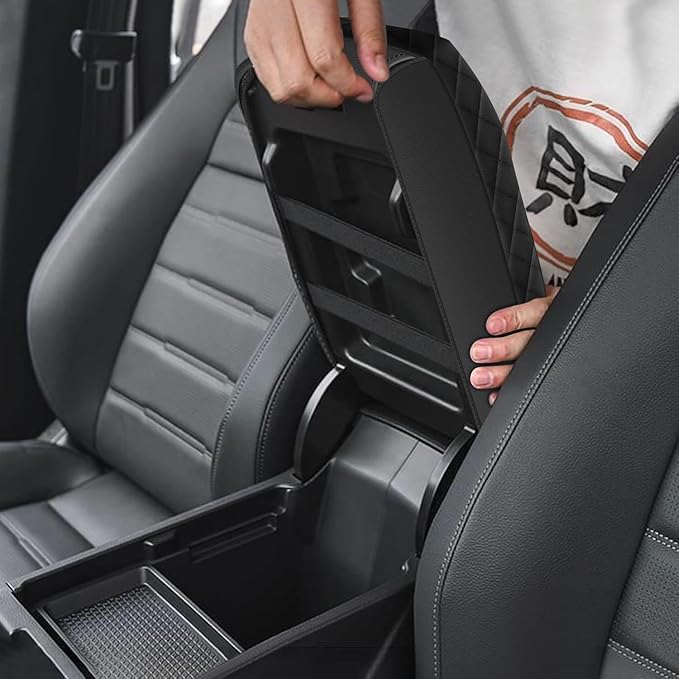 AOMSAZTO Console Pad for 2018 2019 2020 2021 2022 2023 Kona Armrest Pad for Kona Black