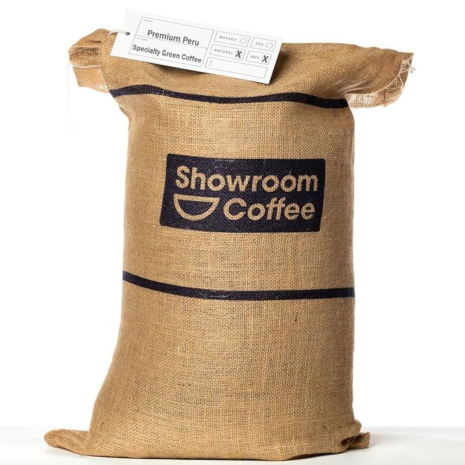 Premium Peru Unroasted Specialty Green Coffee Beans - Single Origin 100% Arabica - Bulk Wholesale Pricing (66 Pound Bag /30kg)