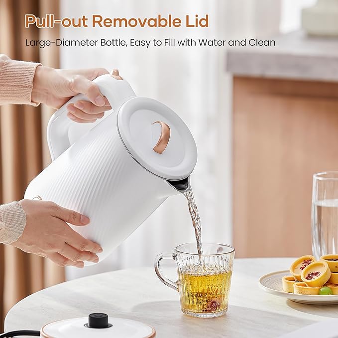OLEGA Electric Kettle - 1500W Electric Tea Kettle 1.8L Stainless Steel Inner Electric Kettles for Boiling Water Auto Shut Off Boil-Dry Protection Electric Water Kettle for Coffee Tea