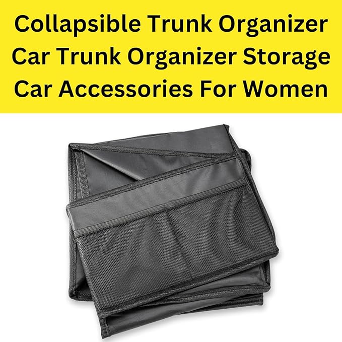 Pennzoil Back Seat Car Organizer Trunk Organizer For Car Accessories for Women and Men - Accessories For Your Car, SUV, Minivans - Bins And Storage Pockets For Grocery Shoppers, Parents & Pet Owners