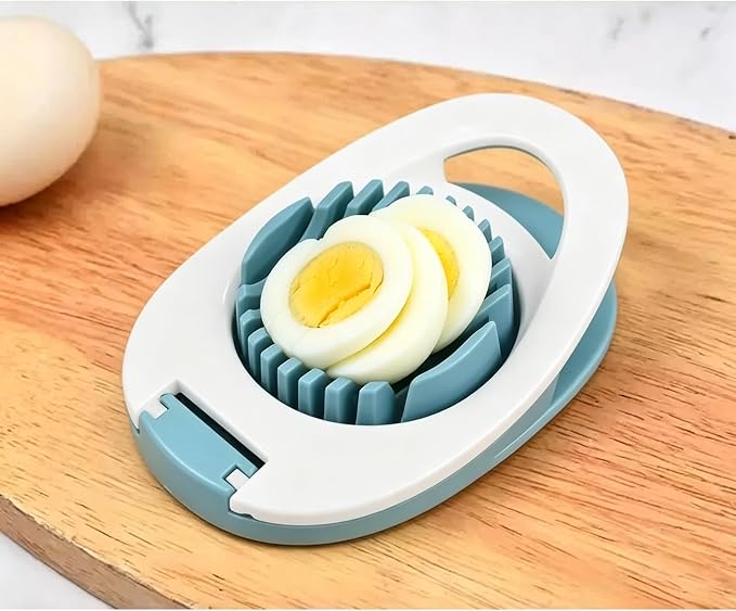Stainless Steel Egg Slicer and Dicer | Hard Boiled Egg Cutter, Steel Wire, Multi-Fruit Slicer, For Strawberry Kiwi Soft Fruits