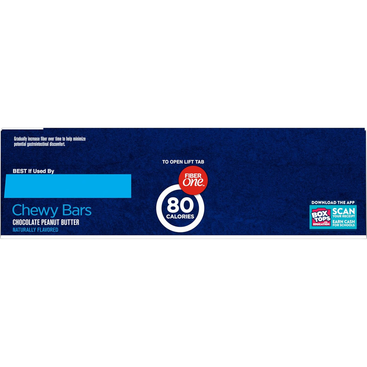 Fiber One 80 Calorie Chewy Bars, Chocolate Peanut Butter, Snack Bars Value Pack, 10 Ct, 8.2 oz