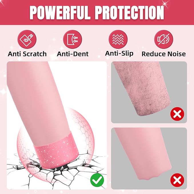 2PCS Silicone Boot Compatible with Owala 30oz & 40oz FreeSip Sway Bottles & Tumblers, Protective Anti-Slip Bottom Cover Sleeve for Freesip Sway Tumbler
