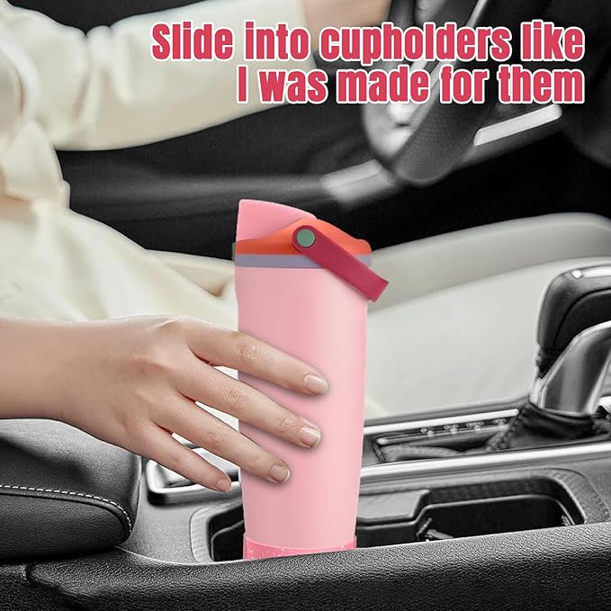 2PCS Silicone Boot Compatible with Owala 30oz & 40oz FreeSip Sway Bottles & Tumblers, Protective Anti-Slip Bottom Cover Sleeve for Freesip Sway Tumbler