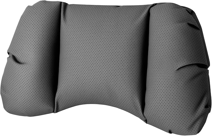 Car Neck Pillow & Lumbar Support for Suzuki Ertiga / XL7 2019-2026 Ergonomic Breathable Mesh Auto Seat Back Cushion Headrest,Black-Lumbar Support