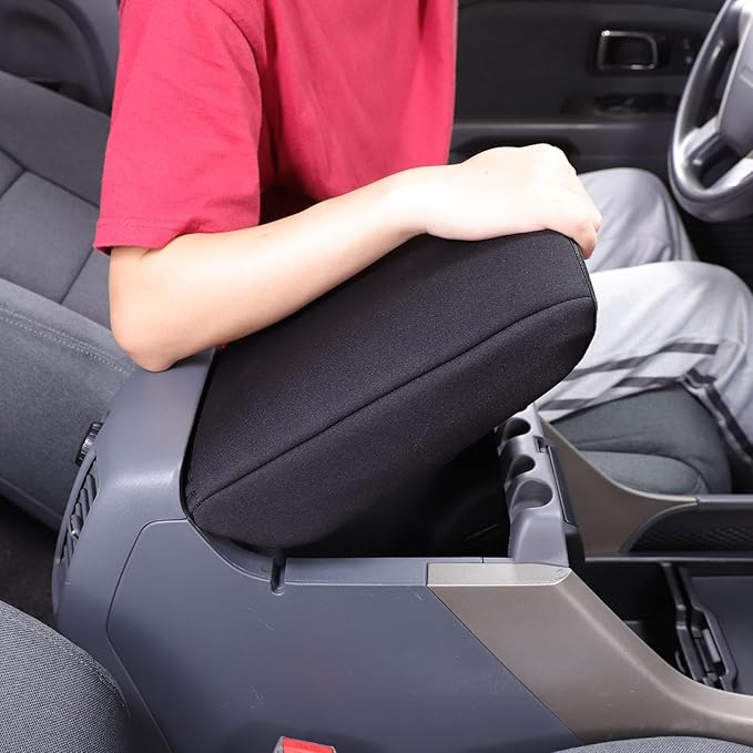 Armrest Box Cover Center Console Pad Compatible with Honda Pilot 2003-2008 Cloth Auto Armrest Cover, Comfortable, Breathable, Waterproof Car Center Console Armrest Cushion