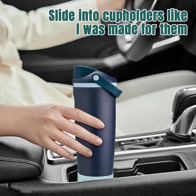 2PCS Silicone Boot Compatible with Owala 30oz & 40oz FreeSip Sway Bottles & Tumblers, Protective Anti-Slip Bottom Cover Sleeve for Freesip Sway Tumbler