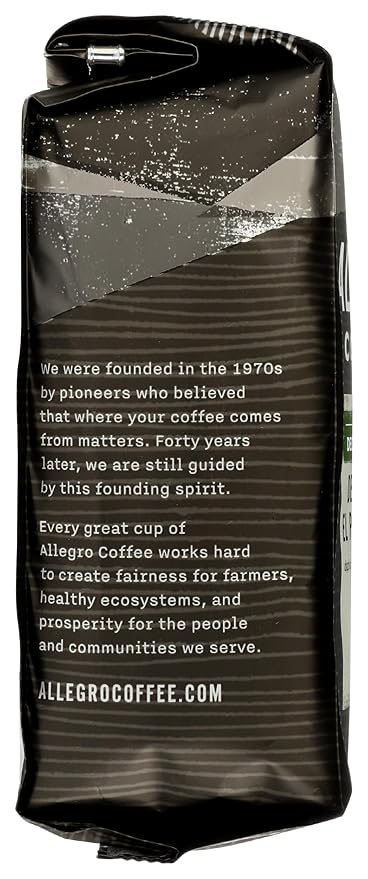 Allegro Coffee, Coffee Decaf Colombia El Premio De Timana Ground, 12 Ounce
