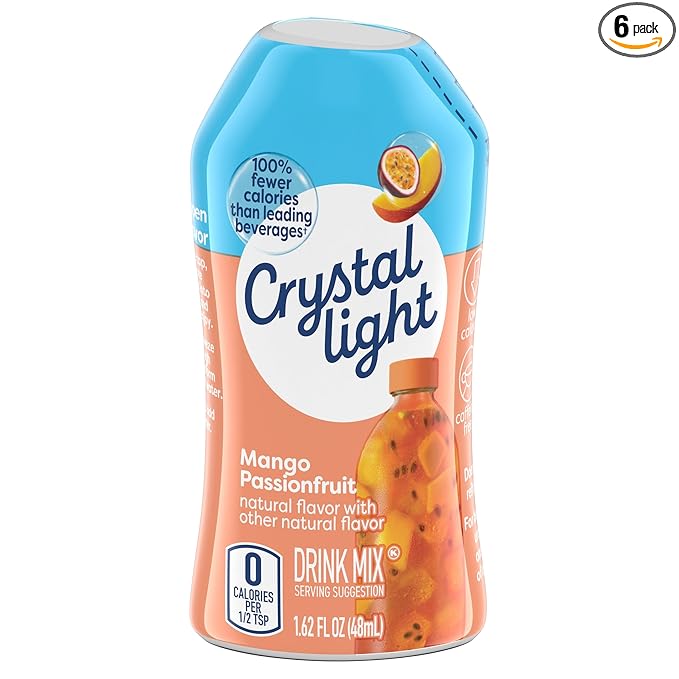 Crystal Light Liquid Drink Mix Mango Passionfruit Flavor 1.62 Oz (Pack of 6) by Crystal Light