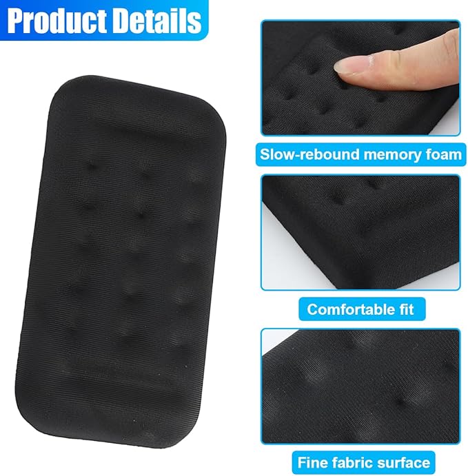 Car Arm Rest Elbow Pad, Memory Foam Auto Door Armrest Cushion, Soft Comfortable Support Pad for Relieve Elbow Fatigue, Universal Vehicle Interior Center Console Armrest Accessory (1PC)
