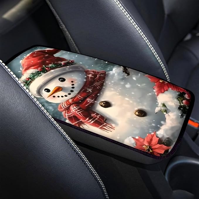 Biyejit Car Center Console Armrest Cushion Cover Pad Car Interior Decor Accessories Universal Fit for Sedan, Truck, SUV