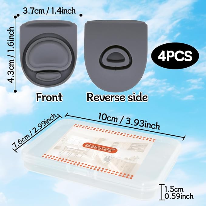 4pcs Replacement Rubber Stopper Seal Gasket Compatible with Owala FreeSip 24oz 32oz,Water Bottle Lid Insert Cap Silicone Seal Parts for Owala 16/19/24/32/40oz Spout Mouth piece Accessories