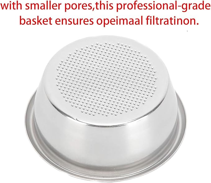 54mm 53mm Coffee Stainless Filter Basket - NeilBee Reusable Coffee Filters Coffee Machine Accessories for Breville 870 Coffee Machines, Microporous Colander Non-Pressurized Portafilter Basket