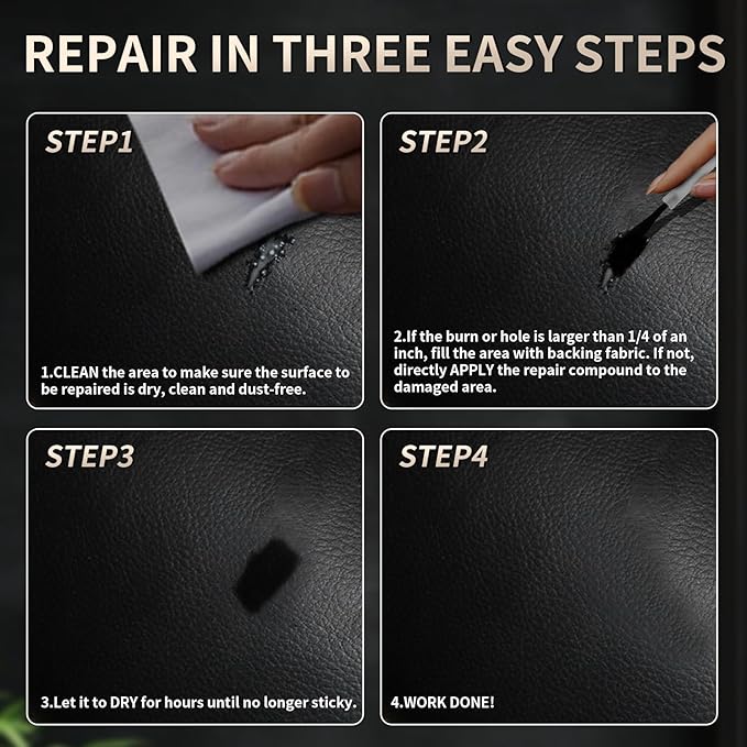 2026 New Advanced Leather Repair Gel, Upgrade Leather Repair Kit for Car Seat Vinyl Repair Kit, Professional Leather Repair Coloured Cream Gel, Multifunctional Couch and Jacket Repair Kit (Blue)