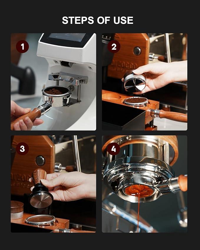 Bottomless Portafilter 58mm Fit Breville, 2 Ears Slim Naked Portafilter Fits Breville Espresso Machines BES900XL, BES920XL, BES980XL, BES990BSS with 18g Double Shot Filter Basket, Puck Screen-Rosewood