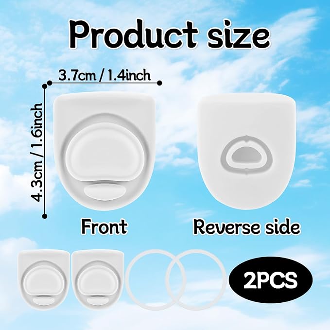 2 Sets Replacement Stopper and O Ring Gasket Compatible with Owala FreeSip 24oz 32oz,Water Bottle Lid Insert Cap Rubber Seal Parts for Owala 16/19/24/32/40oz Mouthpiece Accessories