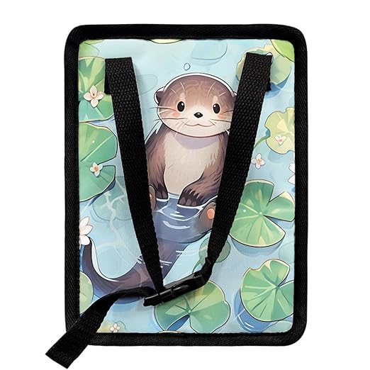 Cute Otter Shaped Hanging Car Trash Can, Suitable for Rear Seats and Behind The Center Console