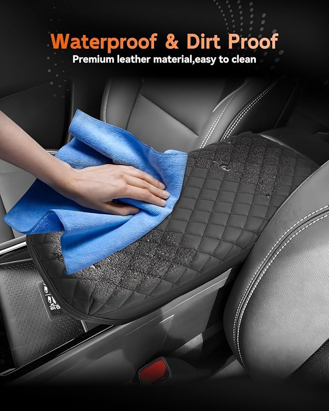 CDEFG for Chevrolet Blazer EV 2024 2025 2026 Center Console Cover Armrest Box Cover for Blazer EV (LT, RS) Accessories Arm Rest Protector Thickened with Inner Pocket