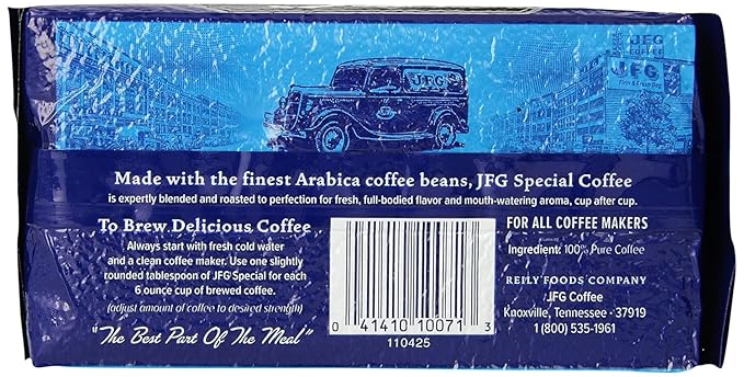 JFG Special Blend Medium-Dark Roast Ground Coffee, 11.5oz Bag (Pack of 12)