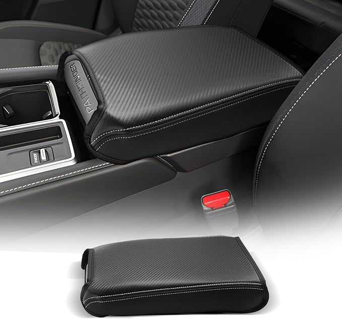 CDEFG for Nissan Pathfinder 2022-2025 2026 Center Console Cover Armrest Box Cover for Pathfinder (S, SV, SL, Rock Creek, Platinum) Accessories Console Arm Rest Protector