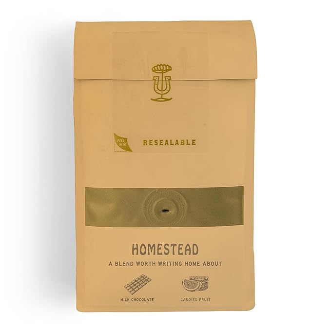 Stumptown Coffee Roasters, Medium Roast Whole Bean Coffee - Homestead Blend, Flavor Notes of Milk Chocolate, Cherry and Orange, 24 Ounces (2 Bags of 12 Ounces)