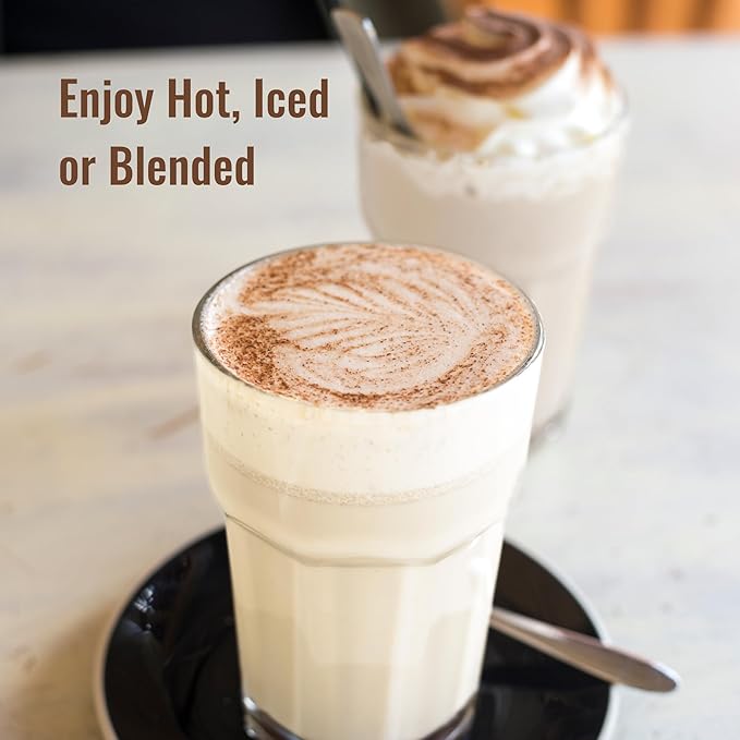 MOCAFE White Chocolate Frappe Mix, Instant Blended Ice Beverage Powder, 3lb Bulk Bag