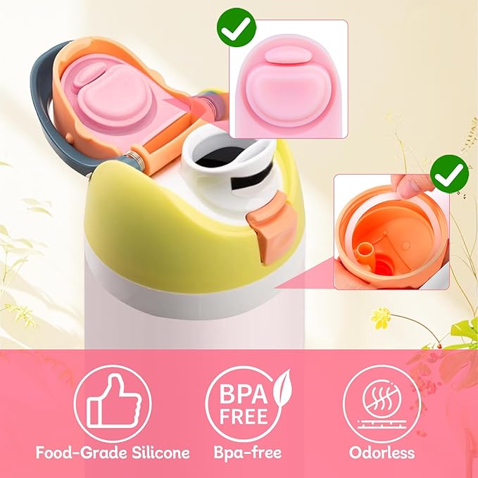 5 Sets Replacement Seal Gasket Stoppers for Owala Freesip 16oz 32oz Cap Mouth,Silicone O Sealing Ring Parts Water Bottle Top Lid Accessories for Owala Freesip 16/19/24/32/40oz（5 colors 1