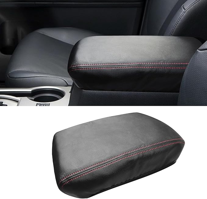 Compatible with Center Console Armrest Cover for Toyota 4Runner 5th Gen 2010-2023 Leather Arm Rest Storage Box Lids Cushion Protector Pad