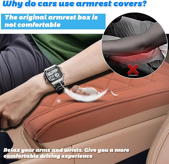 SHAOHAO for 2025 2026 Hyundai Santa Fe Center Console Cover for 2024 2025 2026 Hyundai Santa Fe MX5 Accessories (SE/SEL/XRT/Limited/Calligraphy) Armrest Cover Soft Pad Middle Console Lid Protector