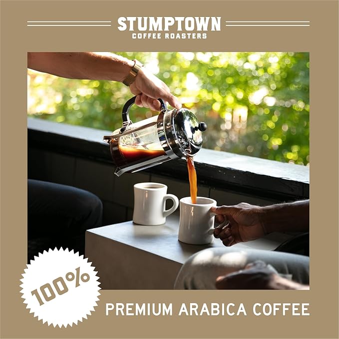 Stumptown Coffee Roasters, Dark Roast Organic Whole Bean Coffee, 100% Arabica Coffee - French Roast 12 Ounce Bag with Flavor Notes of Clove and Bittersweet Chocolate