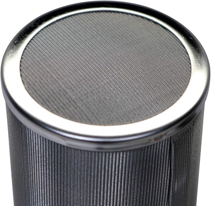 64oz Half Gallon Cold Brew Coffee and Tea Maker Stainless Steel Filter For Wide Mouth Mason Jar With Lid And 2 Silicone Seals | Fine Mesh Stainless Steel Cold Brew Coffee Maker Filter