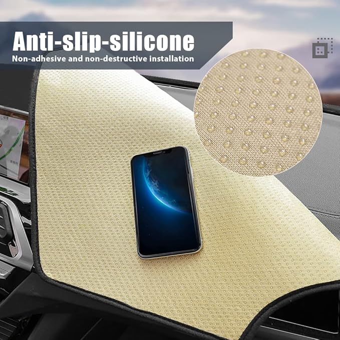 Flannel Dashboard Dash Cover Nonslip Car Dash Board Mat Compatible with Lexus ES ES300 ES330 ES350 ES300h 2019 2020 XZ10