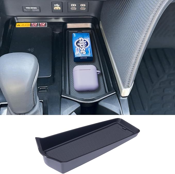 TOPINSTALL Front Center Console Tray Compatible with 2025 2026 Toyota Camry Accessories, Gear Shifter Right Side Console Organizer Inserts Storage Interior Accessories