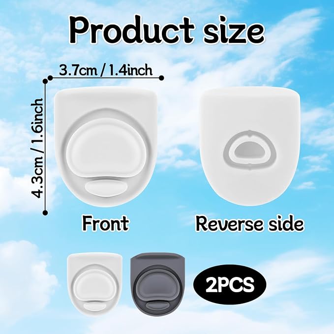 2pcs Replacement Rubber Stopper Seal Compatible with Owala FreeSip 24oz 32oz,Water Bottle Lid Insert Cap Silicone Seal Parts for Owala 16/19/24/32/40oz Spout Gasket Mouthpiece Accessories ZS14