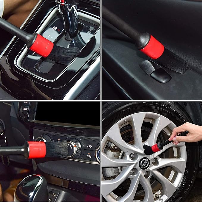 Car Cleaning Gel Cleaning Brush Car Detail Clean Interior Reusable Cleaning kit 6 PCS
