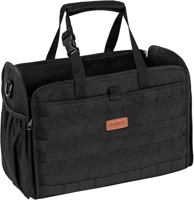 Seat Back Organizer – Convertible Front Seat Organizer Bag with Shoulder Strap, 2 in 1 Tactical Car MOLLE Panel Back Seat Car Organizer for All Vehicles