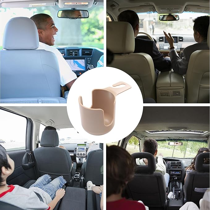 Cup Holder for Car, Back Seat Cup Holders for Cars Hanging Mount Drink Water Bottle Storage Holder Vehicle Beverage Organizer Auto Interior Organizer for Trash Bag, Clothing, Bottles