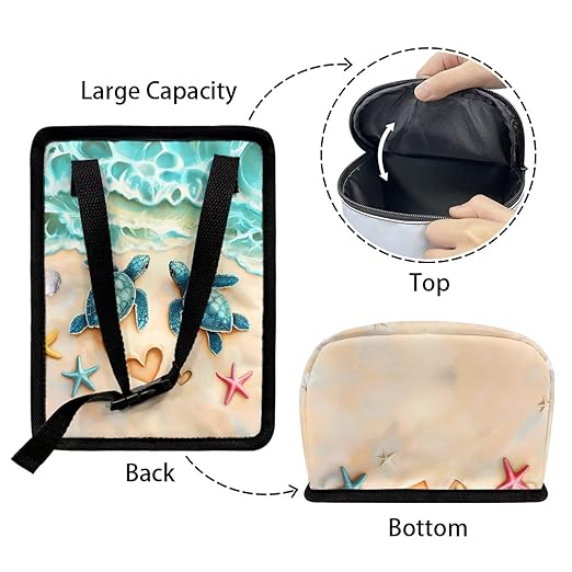 Blue Turtle Car Trash Can Easy Installation Hanging Garbage Bin for Back Seat Leak Proof Automotive Garbage Cans Fashion Auto Interior Comfort for Cars, Trucks, SUVs