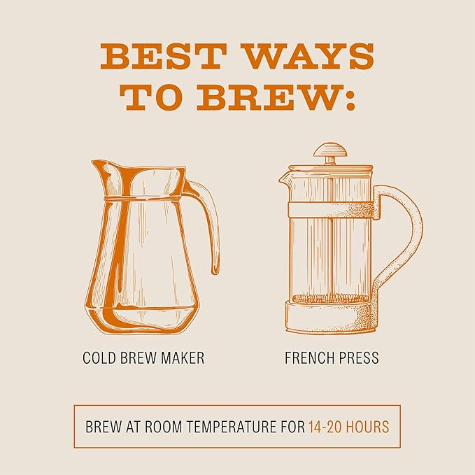 Bizzy Organic Cold Brew Coffee | Breakfast Blend | Coarse Ground Coffee | Medium-Light Roast | Micro Sifted | Specialty Grade | 100% Arabica | 2 LB