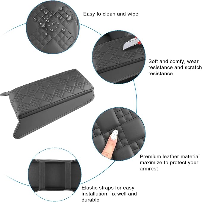 SXCY for 2025 2026 BMW X3 Armrest Cover Pad for 2025 2026 BMW X3 (30 / M50 xDrive) Accessories 2025 2026 X3 Center Console Cover 2025 2026 X3 Middle Console Cover Add Soft Cotton Cushion (Added-Pad)